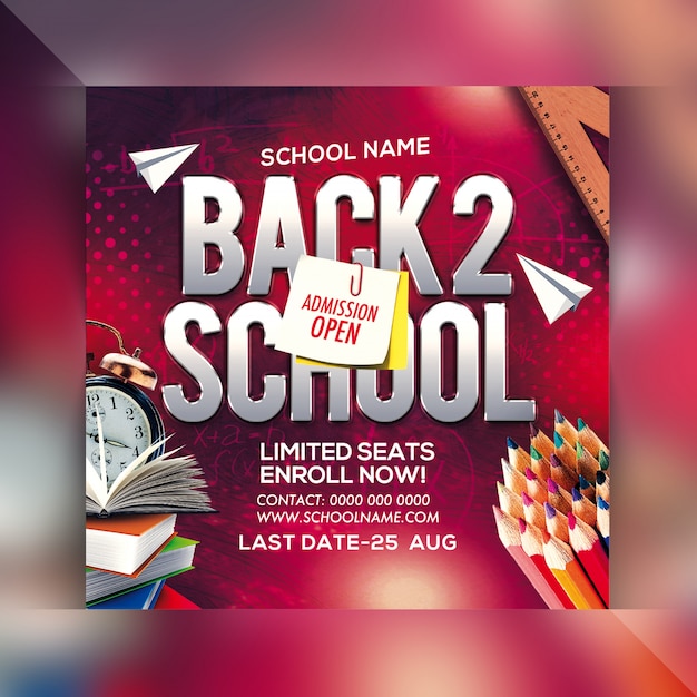 PSD back to school party flyer