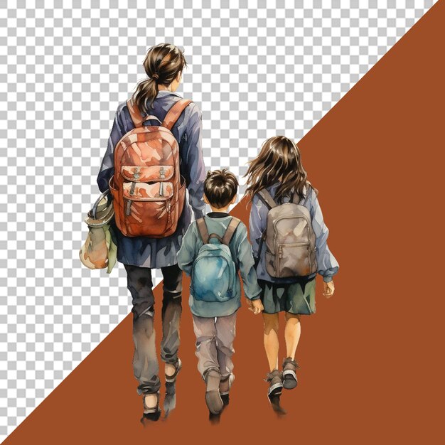 PSD back to school png illustration