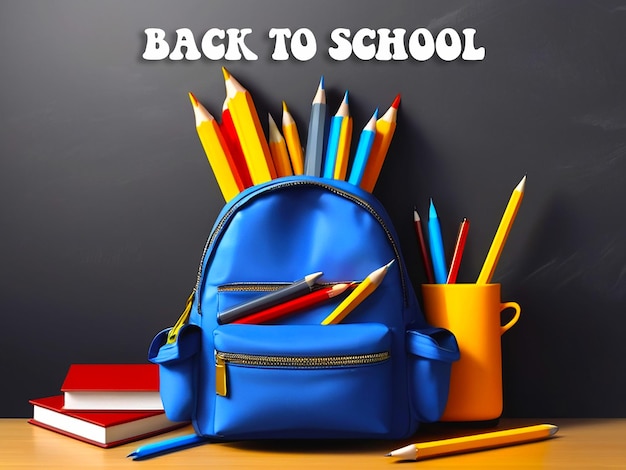 PSD back to school poster background