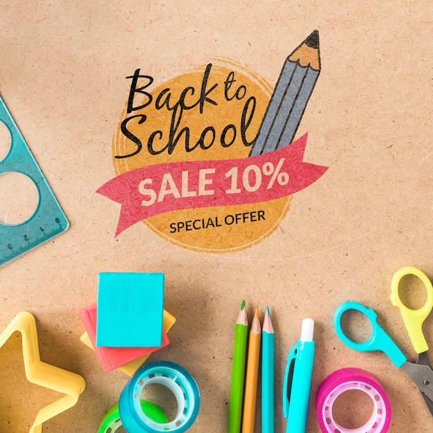 Back to school sale with 10% discount