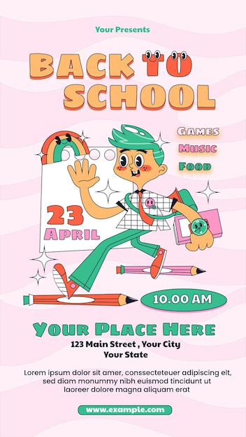 Back to School Social Media Story