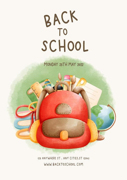 PSD back to school templates school and education template