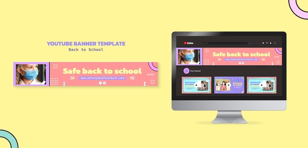 Back to school youtube banner