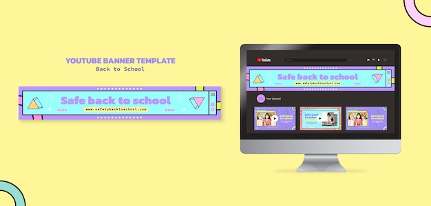 PSD back to school youtube banner