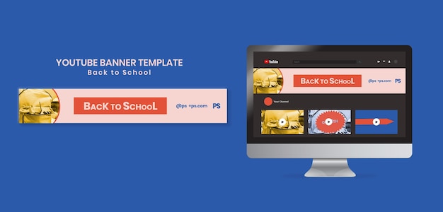 Back to school youtube banner