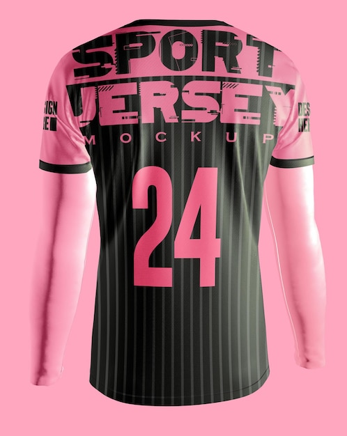 PSD back side cuff jersey mockup