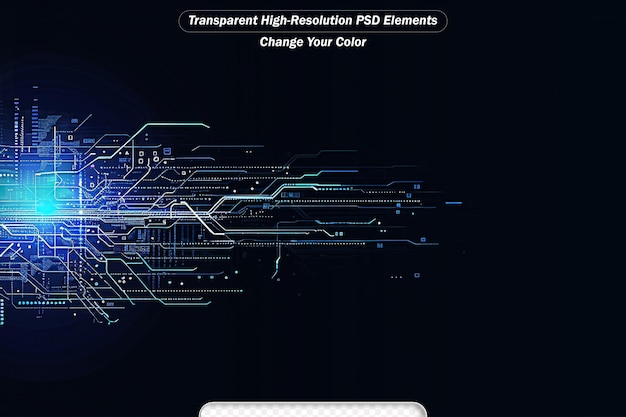 PSD sullo sfondo del concetto di tecnologia