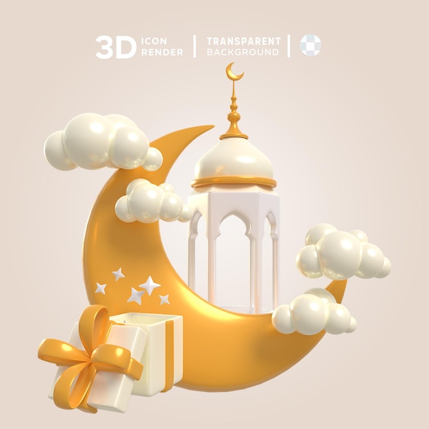 PSD background crescent with star andmoonsd arabic ramadan kareem