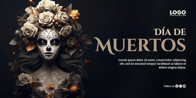 Background for dia de muertos celebration