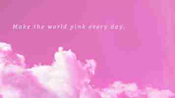 PSD the background image is white clouds and a bright pink sky for writing letters good meanings during