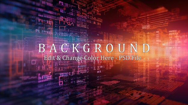 Background programming code and Computer Digital binary code matrix 3D rendering