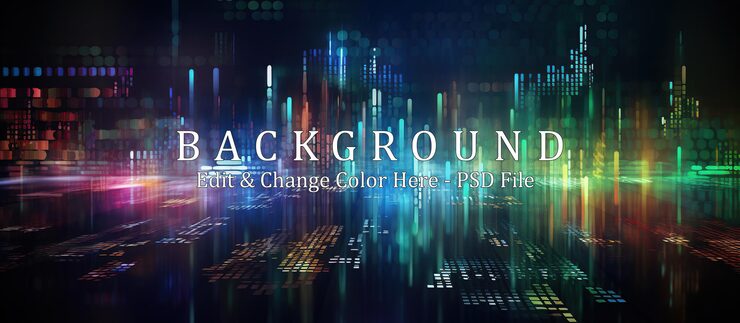 PSD background programming code and computer digital binary code matrix 3d rendering