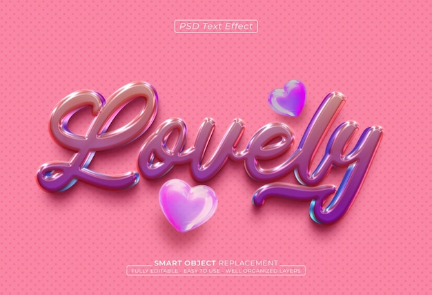background template for valentines day with lovely editable text effect