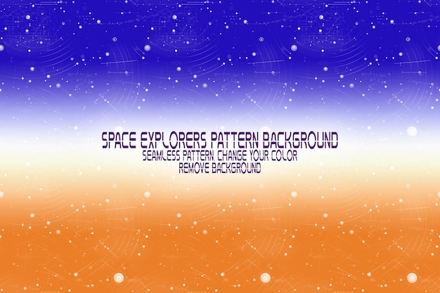 PSD background texture with space explorers shuttles planets and stars editable psd pattern