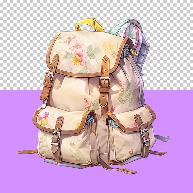 A backpack isolated object transparent background