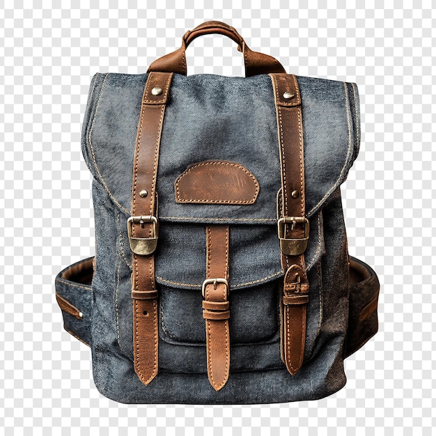 Backpack isolated png on white background