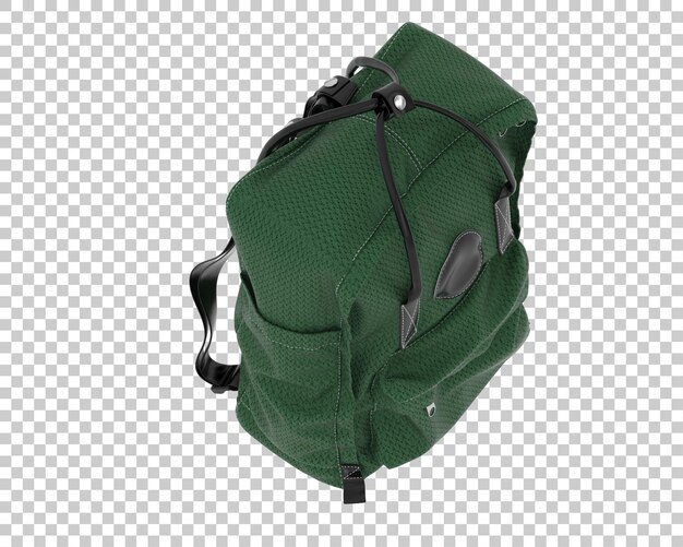 PSD backpack isolated on transparent background 3d rendering illustration