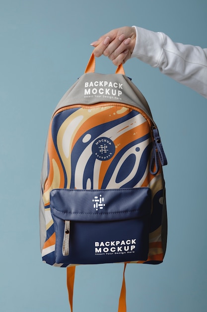 PSD backpack mock-up design