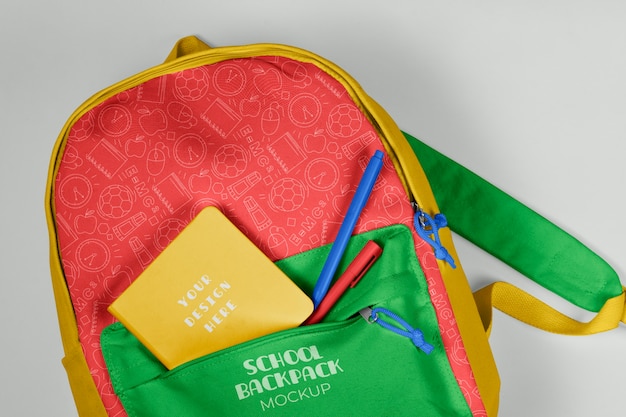 PSD backpack mockup mockup design