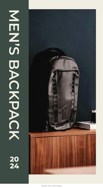 PSD backpack sale instagram stories template psd design social media square tema vendita del negozio kit