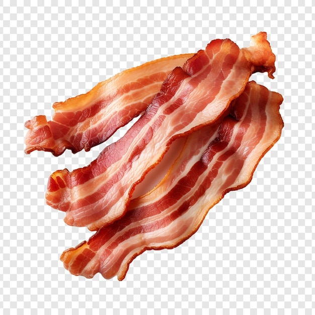 PSD bacon isolated on transparent background