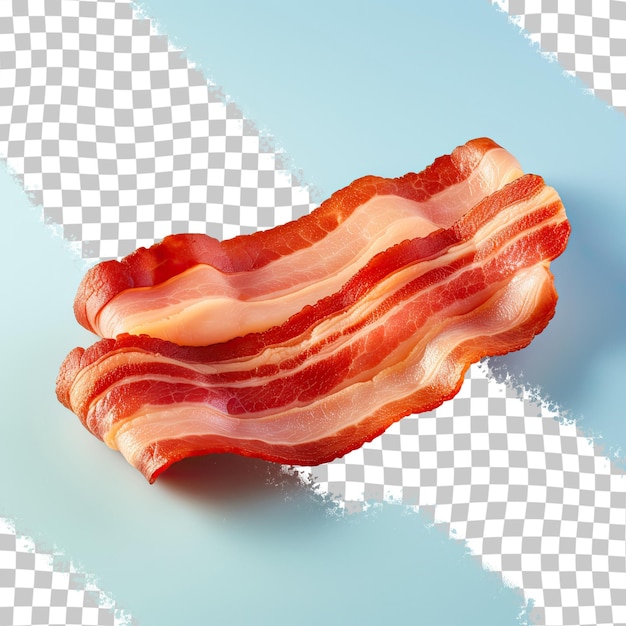 PSD bacon placed alone against transparent background