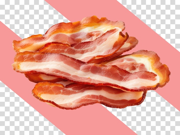 PSD bacon strips png on transparent background