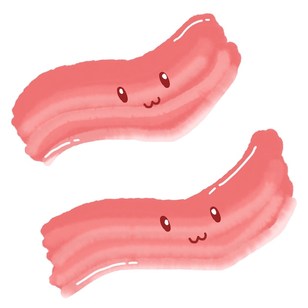 PSD bacon watercolor