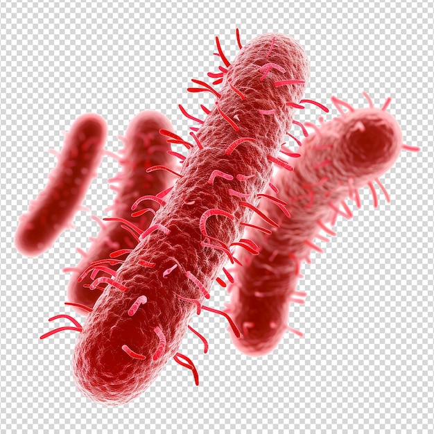 Bacteria isolated on transparent background