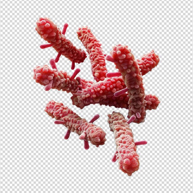 PSD bacteria isolated on transparent background