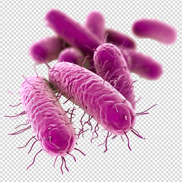 Bacteria isolated on transparent background