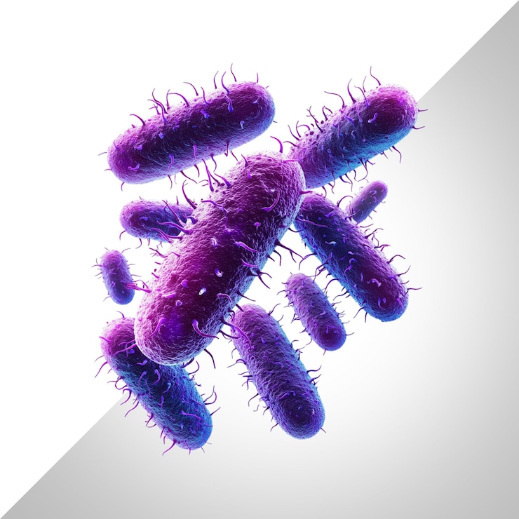PSD bacteria isolated on transparent background