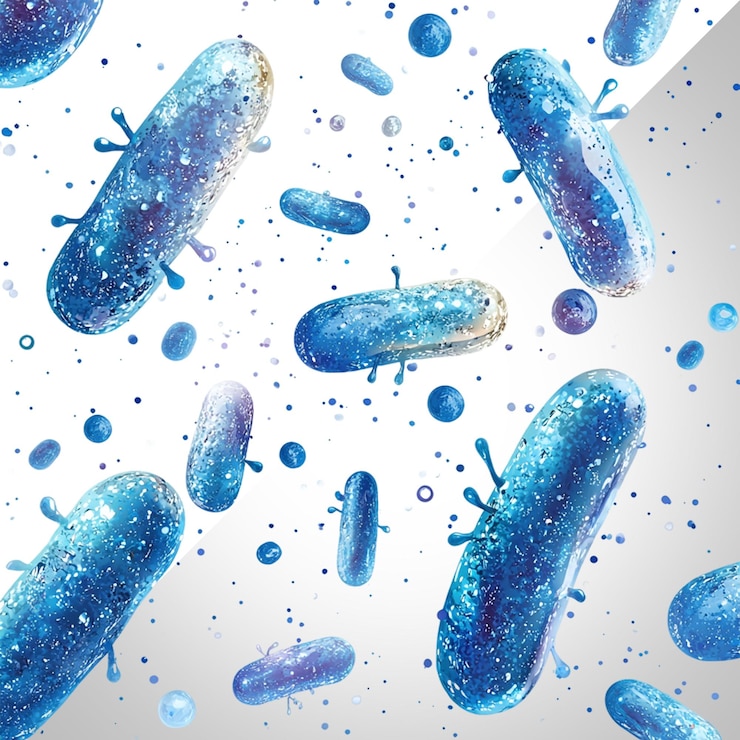 PSD bacteria isolated on transparent background