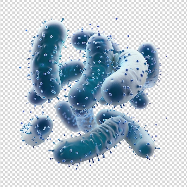 PSD bacteria isolated on white background