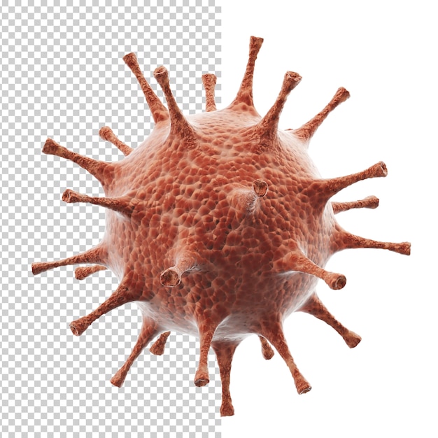 PSD bacteria virus cell, 3d