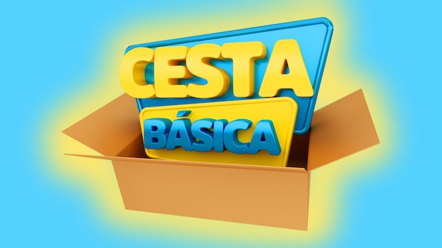 Badge 3d 'basic basket'