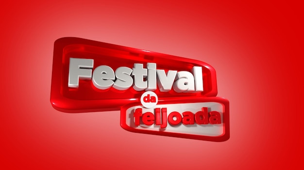 PSD badge 3d 'feijoada festival'