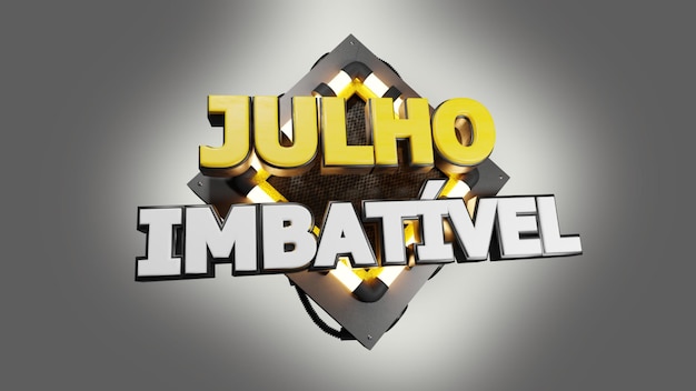 Badge 3d 'juli onverslaanbaar'