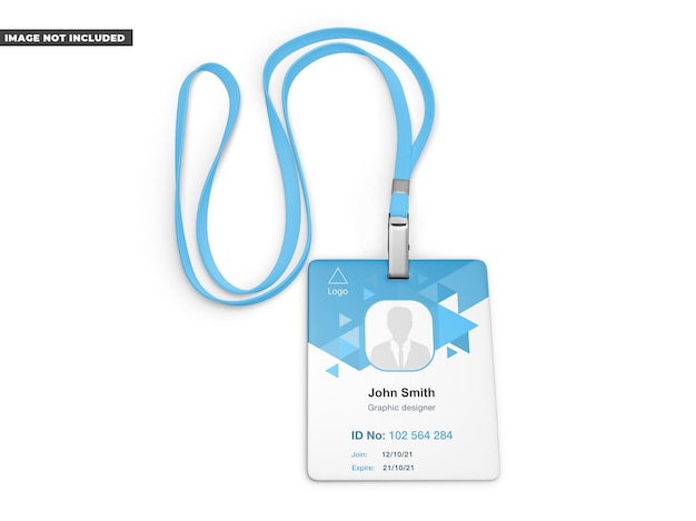 Badge Holder Mockup