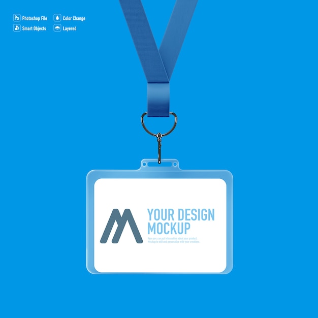 Mockup distintivo isolato