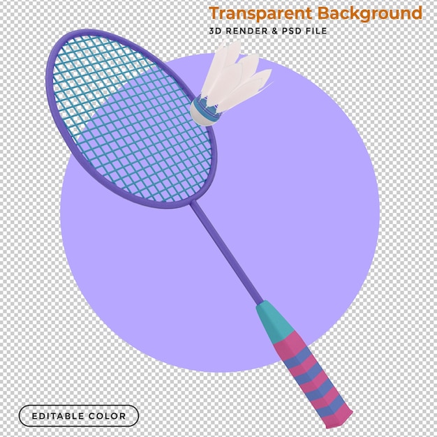 PSD Бадминтон 3d модель