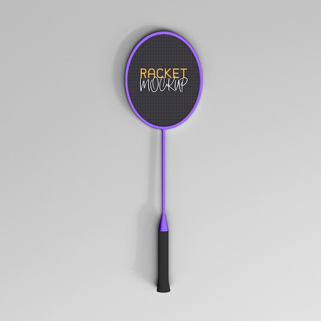 Badminton racket mockup