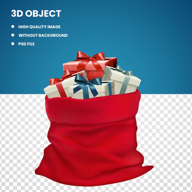 PSD bag of gifts