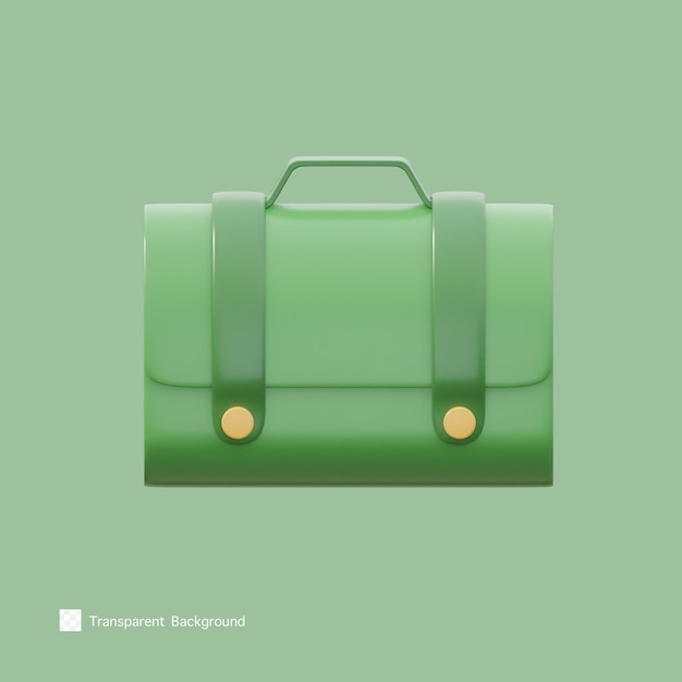 Иконка сумки 3d рендеринг иллюстрации