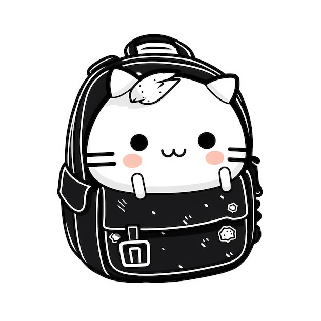 PSD bag kawaii adesivo png file trasparente