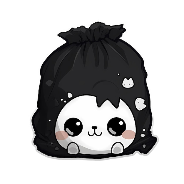 PSD bag kawaii adesivo png file trasparente