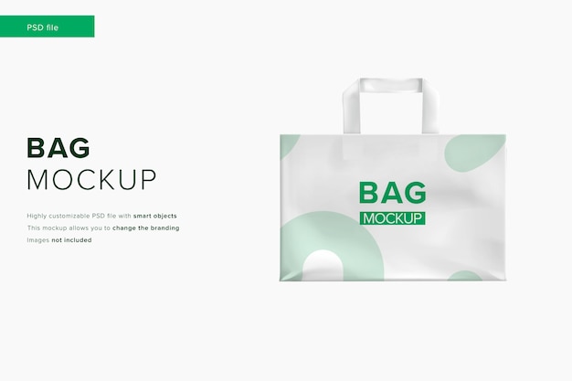 PSD bag mockup in modern design style