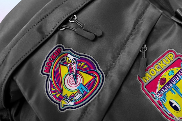 PSD bag with patch mockup