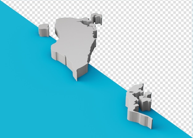 PSD bahrein 3d kaart aardrijkskunde cartografie en topologie 3d illustratie