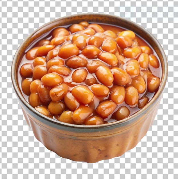 PSD bake beans on transparent background